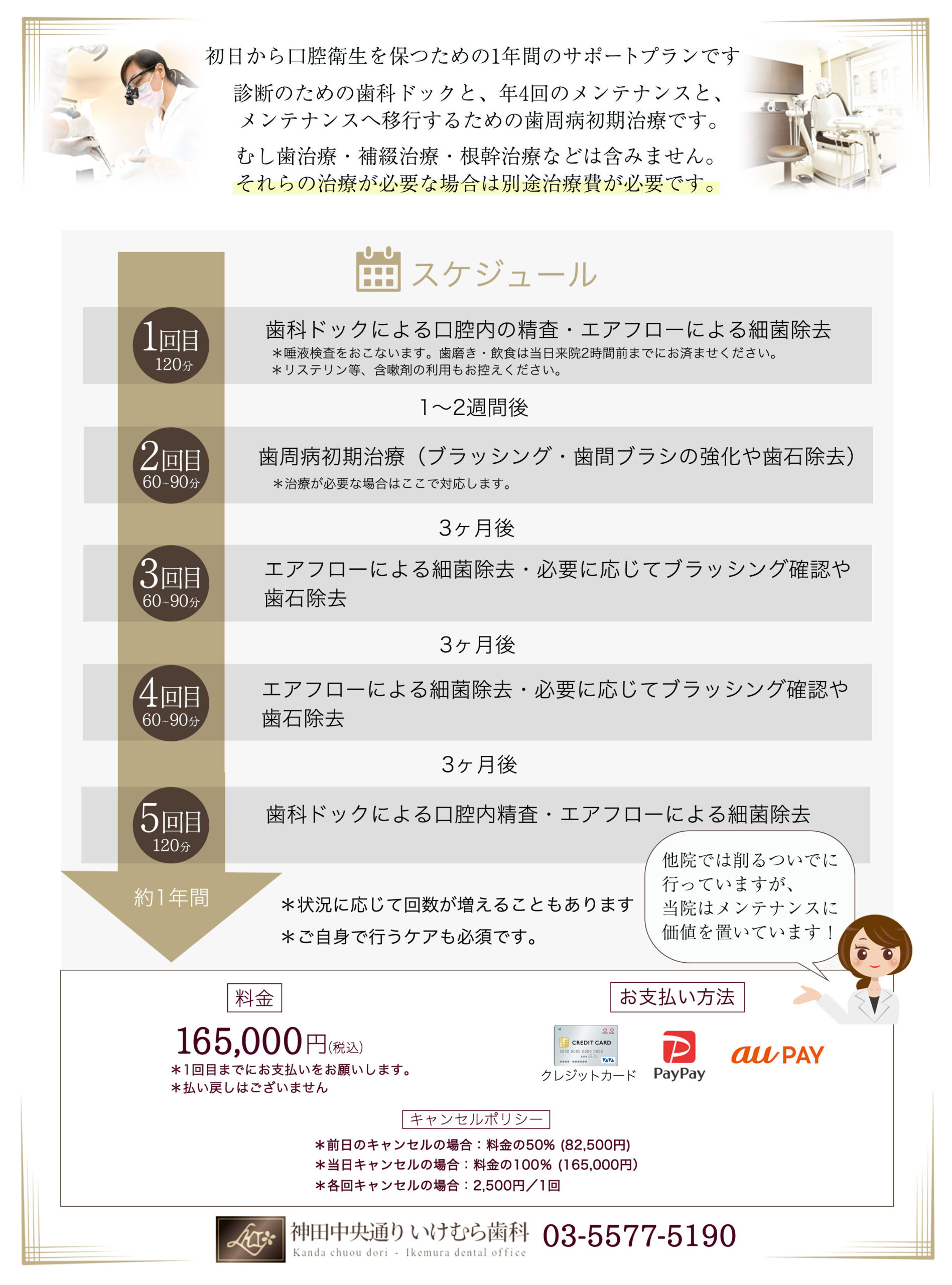 口腔衛生1年サポートプラン